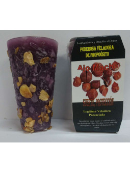 Besondere Kerze Petition männlichen Knoblauch, Glück und Schutz