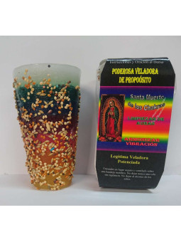 Spezielle Petitionskerze Heiliger Tod der Chakren, Aura-reinigeren