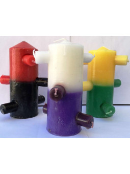 7 Dochte Weiß-Violett 7 Dochte Tomb Works Kerze