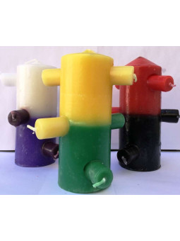 7-Docht-Kerze Gelb-Grün 7-Docht-Kerze Tomb Works