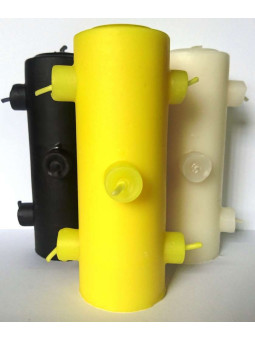 7 Dochte Tomb Works Gelbe Kerze