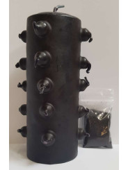 21 Dochte 14 cm Schwarz Tomb Works Schwarz