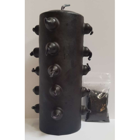 21 Dochte 14 cm Schwarz Tomb Works Schwarz