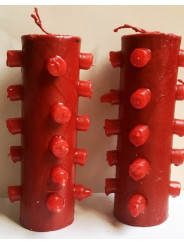 21 Dochte 23 cm Tombstone Works Rote Kerze