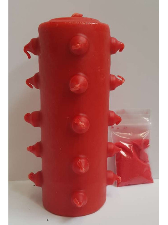 21 Dochte 14cm Tomb Works Rote Kerze