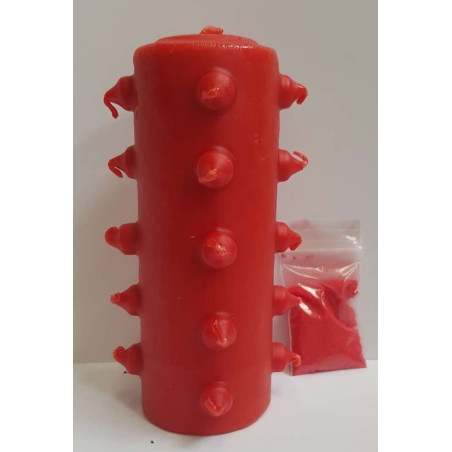 21 Dochte 14cm Tomb Works Rote Kerze