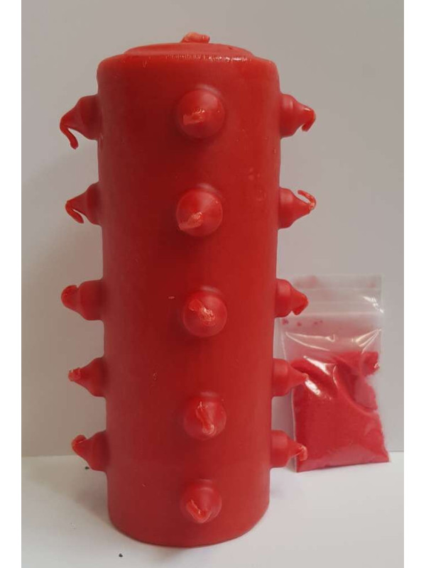 21 Dochte 14cm Tomb Works Rote Kerze