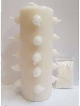 21 Dochte 14cm Tomb Works Weiße Kerze