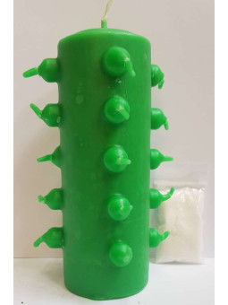 21 Dochte 14cm Tomb Works Grüne Kerze