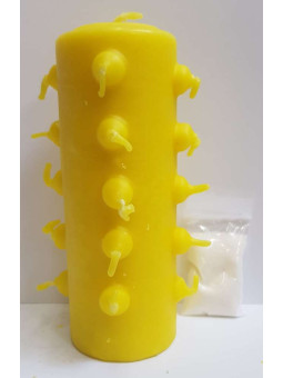 21 Dochte 14cm Gelb Tomb Works Gelbe Kerze