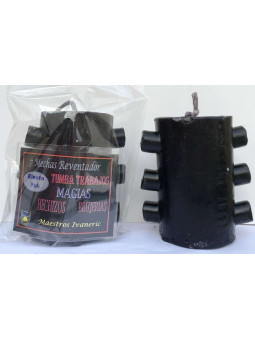 7 Dochte Tomb Works Black Puk Effektkerze (detonierend)