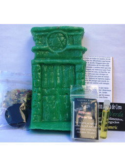 Besonderes Ritual Grüne Tür, Überwindung von Hindernissen Arbeit, Geschäft