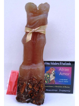 Legitimetion Kerze (mittel) 23cm Liebe Anziehungskraft Ritual