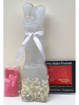 Legitimetionskerze (mittel) 23cm Liebesritual für Paare