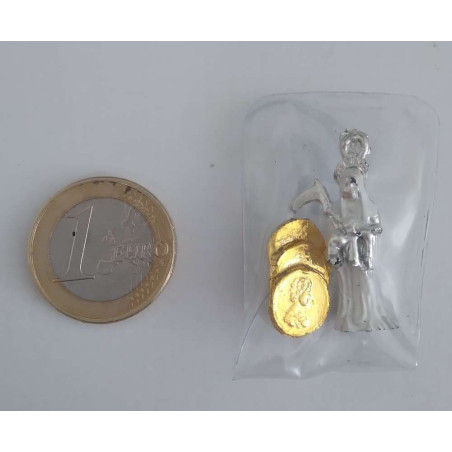 Heiliger Tod Silber eingekapselt Amulett. Gerechtigkeit in den Projekten.