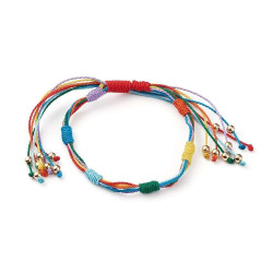 Armband der 7 Knoten 7 Farben. Schutz und Wegöffner