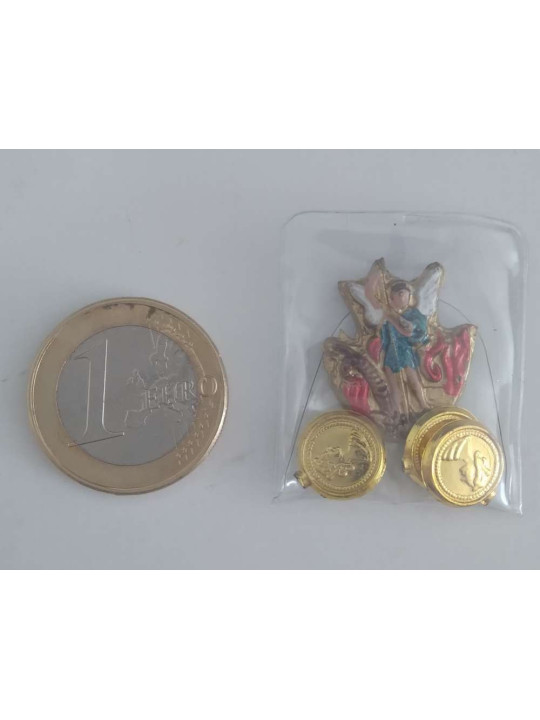 Sankt Michael verkapseltes Amulett, Verteidigung und Schutz.