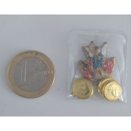 Sankt Michael verkapseltes Amulett, Verteidigung und Schutz.