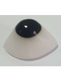 Shiva Auge Weißer Quarz Mineral Amulett 2-3cm