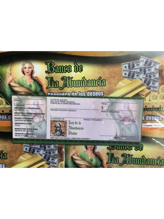 Amulett des Überflusses Scheckbuch