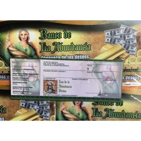 Amulett des Überflusses Scheckbuch