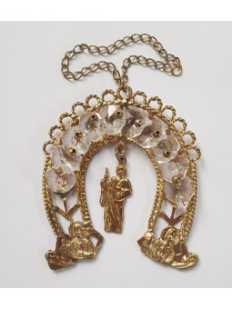 Amulett Hufeisen des Judas Thaddäus. Wichtige Anfragen. 10x8 cm