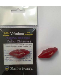 Amulett Kerze Mundschutz, gegen Klatsch und Tratsch