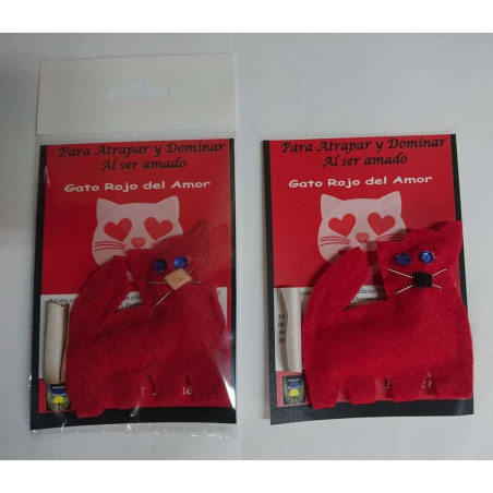 Rote Katze Fetisch Amulett, Fangen Lamp, Beherrschen