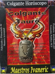 Anhänger Kunsthandwerker Metall Horoskop Stier Anhänger