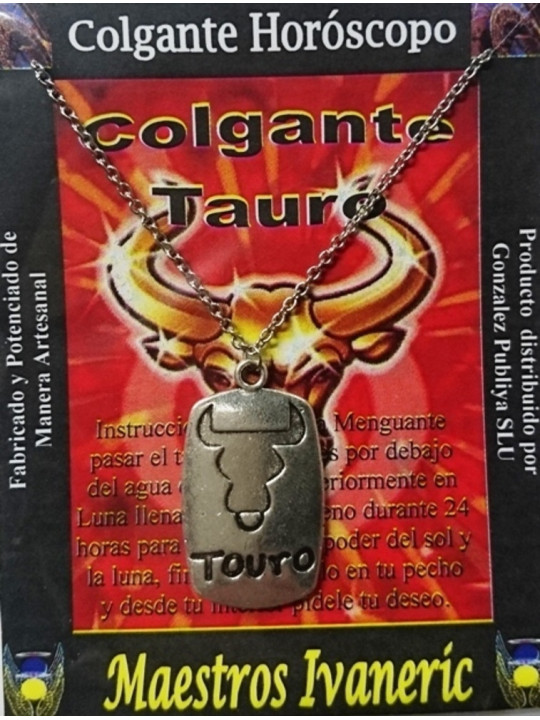 Anhänger Kunsthandwerker Metall Horoskop Stier Anhänger
