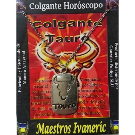 Anhänger Kunsthandwerker Metall Horoskop Stier Anhänger