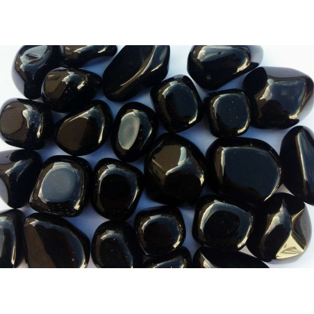 Kieselsteine Schwarzer Obsidian Medium 2,5cm bis 3,5cm