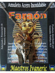 Handgefertigter Talisman aus Edelstahl, Pharao, Beschützer der Geheimnisse