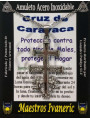 Handgefertigter Talisman aus Edelstahl, silbernes Caravaca-Kreuz 3,20 cm
