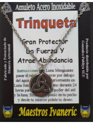 Handgefertigter Talisman aus Edelstahl, Trinquette