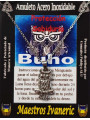 Handgefertigter Talisman aus Edelstahl, Eule