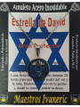 Handgefertigter Talisman aus Edelstahl, Davidstern. Großer Beschützer