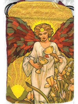 Goldene Jugendstil Tarot Tasche 15,5cm X 24cm