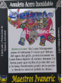 Handgefertigter Edelstahl-Talisman Elefant