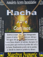 Handgefertigte Edelstahl Talisman Golden Punch Axt. 1,78 cm
