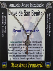 Handgefertigter Talisman aus Edelstahl, Großer Beschützer Schlüssel des Heiligen Benedikt,