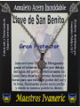 Handgefertigter Talisman aus Edelstahl, Großer Beschützer Schlüssel des Heiligen Benedikt,