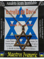 Handgefertigter Talisman aus Edelstahl, Davidstern, Schutz