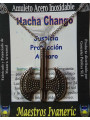 Handgefertigter Talisman aus Edelstahl, Axt Chango