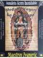 Handgefertigter Talisman aus Edelstahl, Medaille der Jungfrau von Guadalupe. Schwierige Anfragen