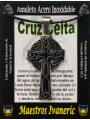Handgefertigter Talisman aus Edelstahl, großes keltisches Kreuz