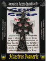 Handgefertigter Talisman aus Edelstahl, großes keltisches Kreuz