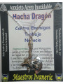 Handgefertigter Talisman aus Edelstahl, Drachenaxt