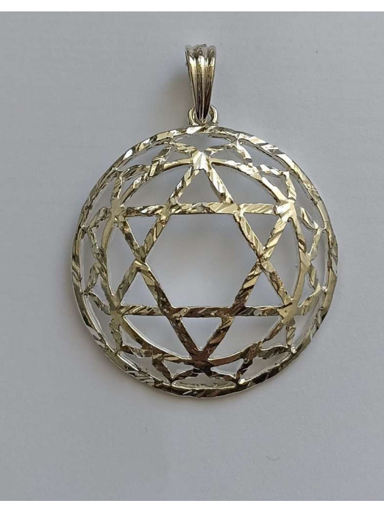 Silbernes Metall-Symbol des vierten Chakras