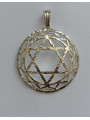 Silbernes Metall-Symbol des vierten Chakras